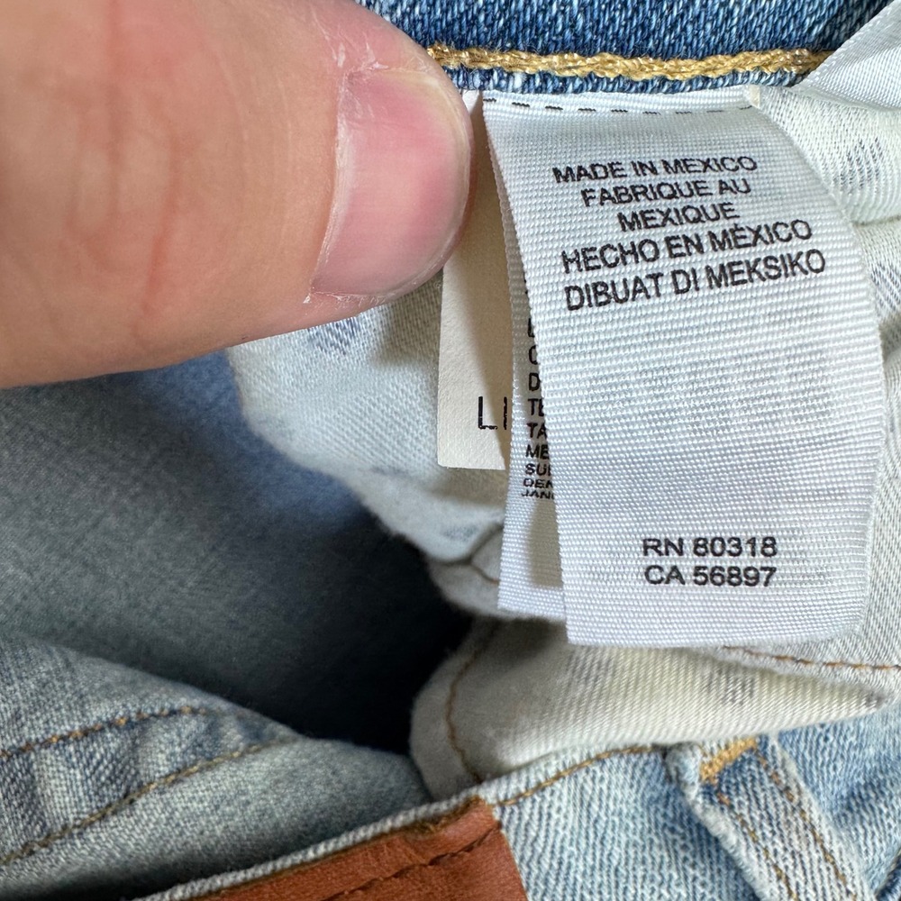 Lucky Brand Lil Maggie Jeans Women 2/26 Light Wash Excellent Low Rise Flare Leg - Picture 7 of 13